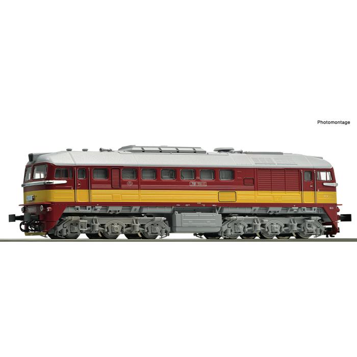 Dieselová lokomotiva T679.1 ČSD model je vybavem zvukovým dekoderem.
